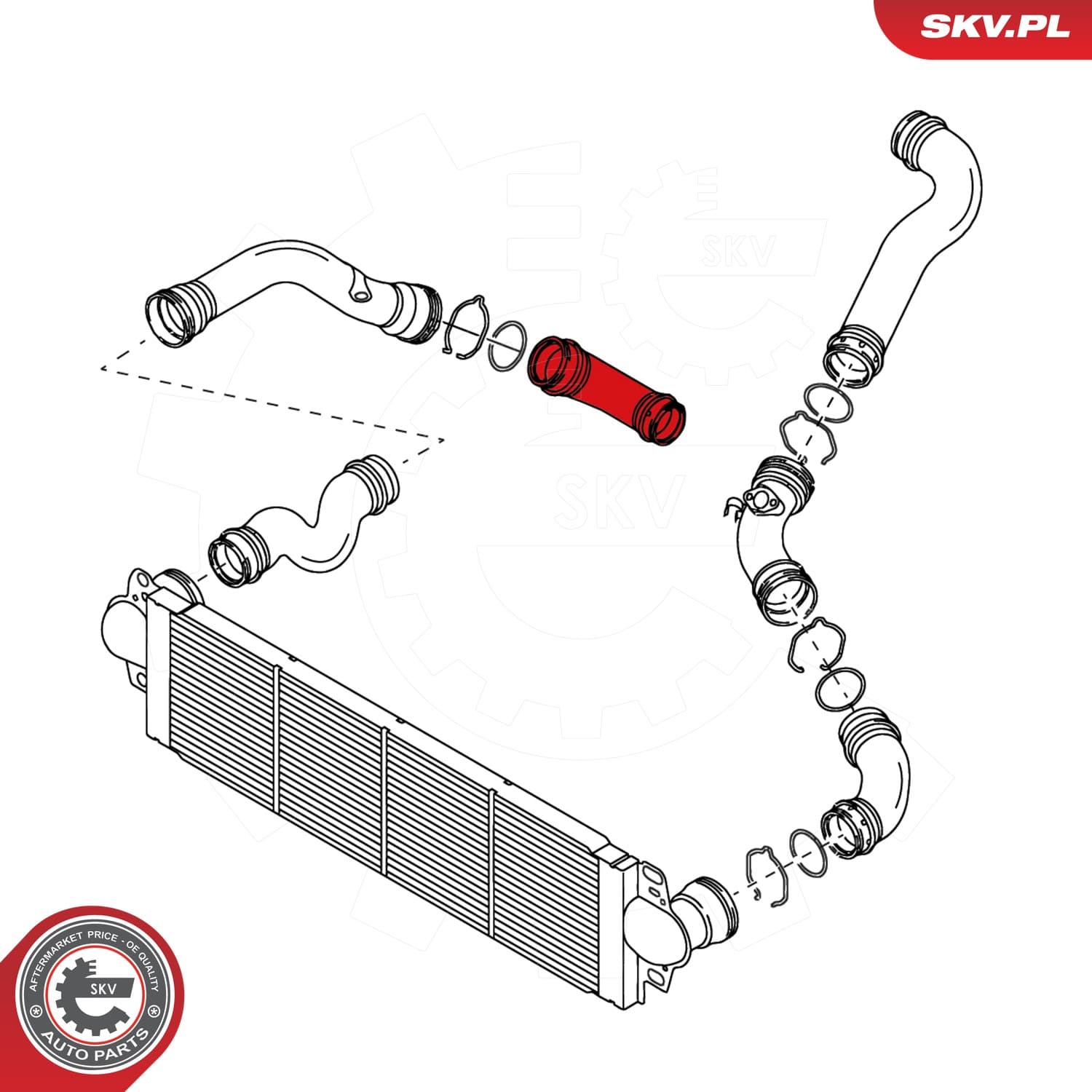 Image of Przewód turbiny ; VW Multivan V Transporter V ; 7H0145708