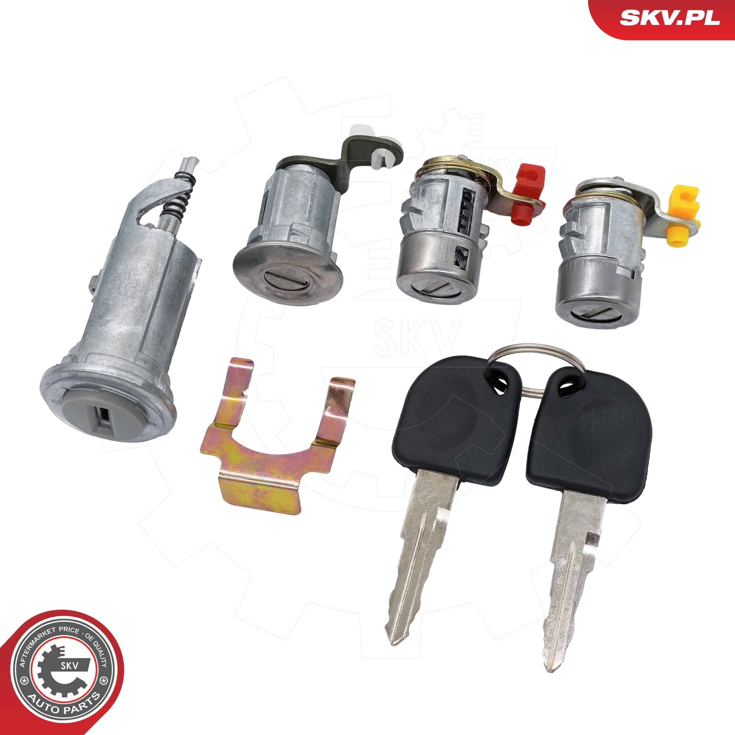Image of Zestaw wkładek zamka drzwi ; DAEWOO Matiz ; 96315607