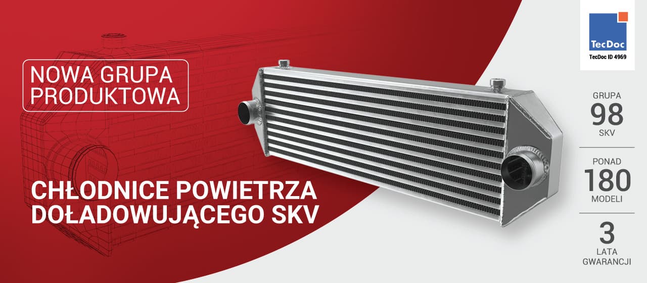 Nowość w ofercie SKV: Chłodnice powietrza doładowującego