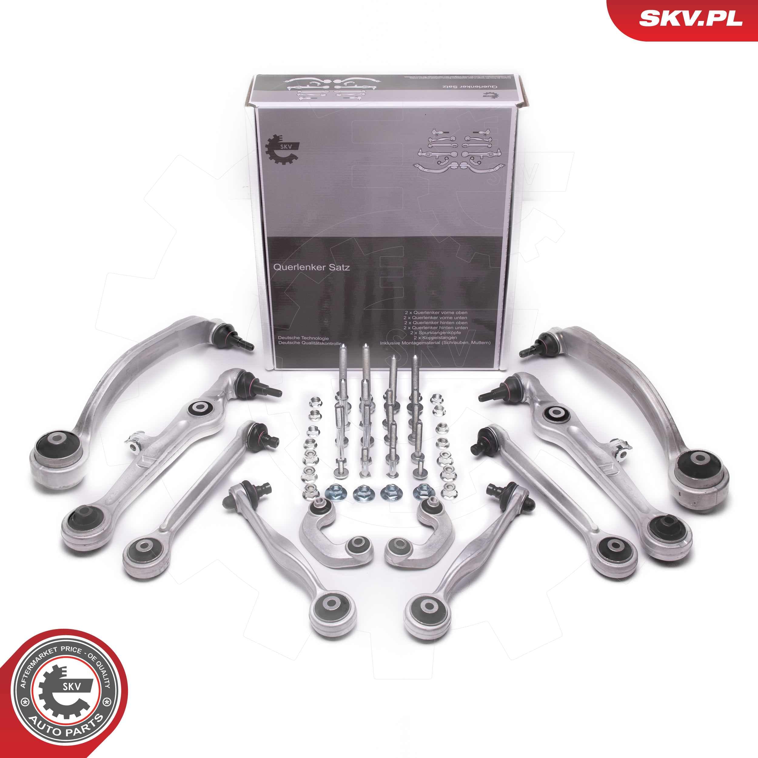 Image of Querlenker - Satz; vorne rechts; AUDI A4 B5 B6 B7 A6 C5 SEAT Exeo (3R2, 3R5) ; 