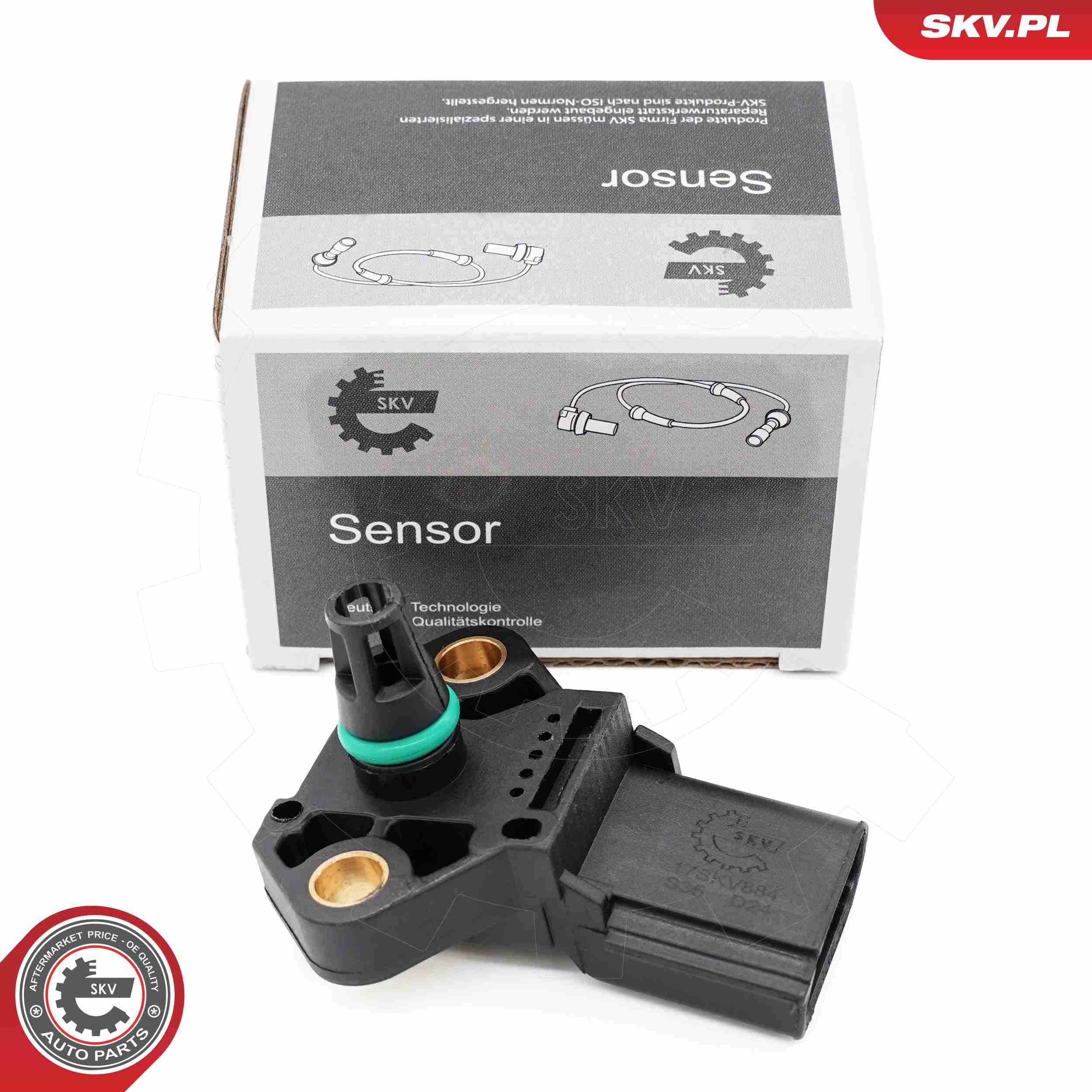 Image of MAP Sensor ; AUDI A4 A5 A6 A8 Q5 TT SEAT Exeo VW Transporter T5 Multivan T5  ; 038906051E