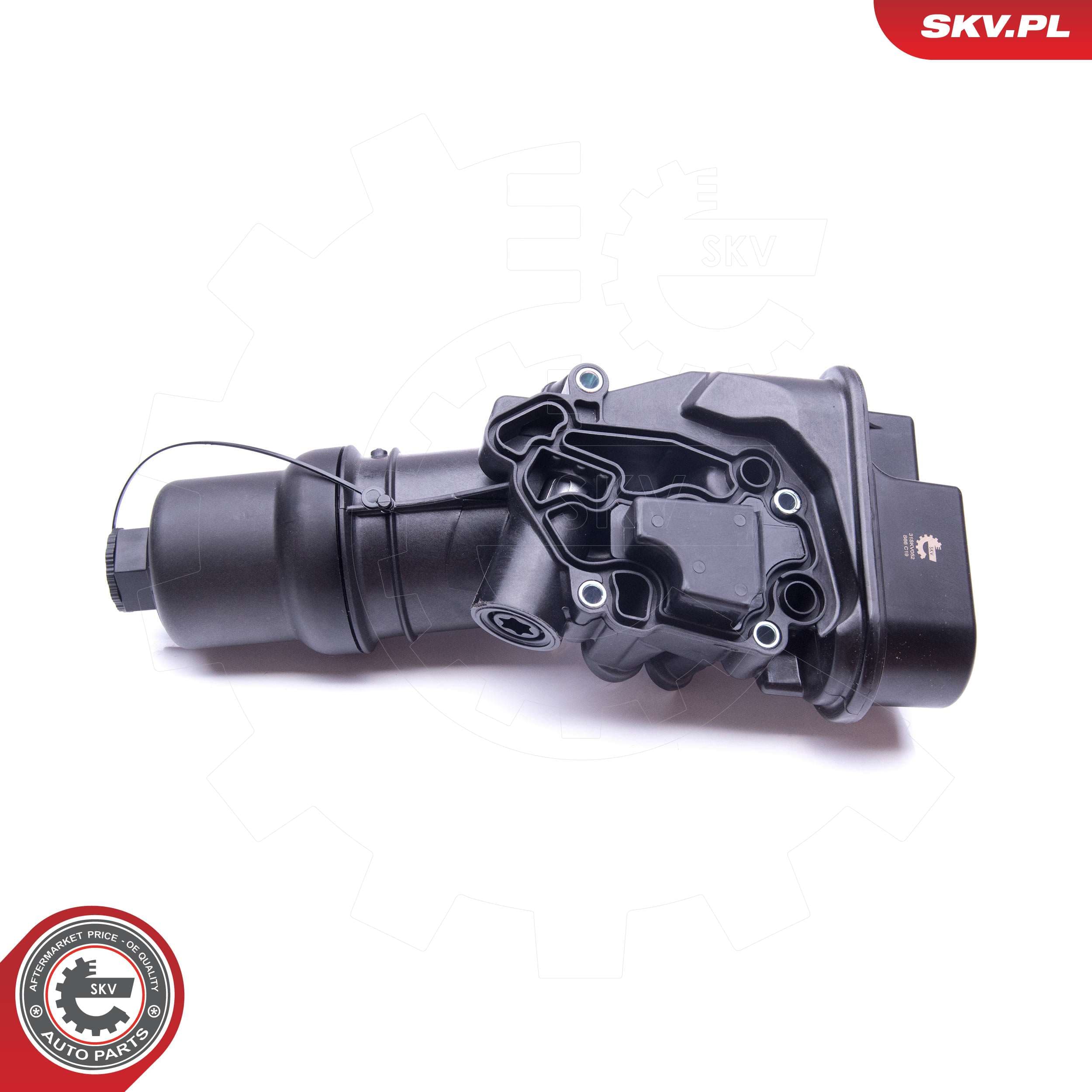 Image of Carcasa filtro de aceite ; AUDI A3 SEAT Altea Leon SKODA Octavia VW Golf Jetta Passat ; 06D115397J