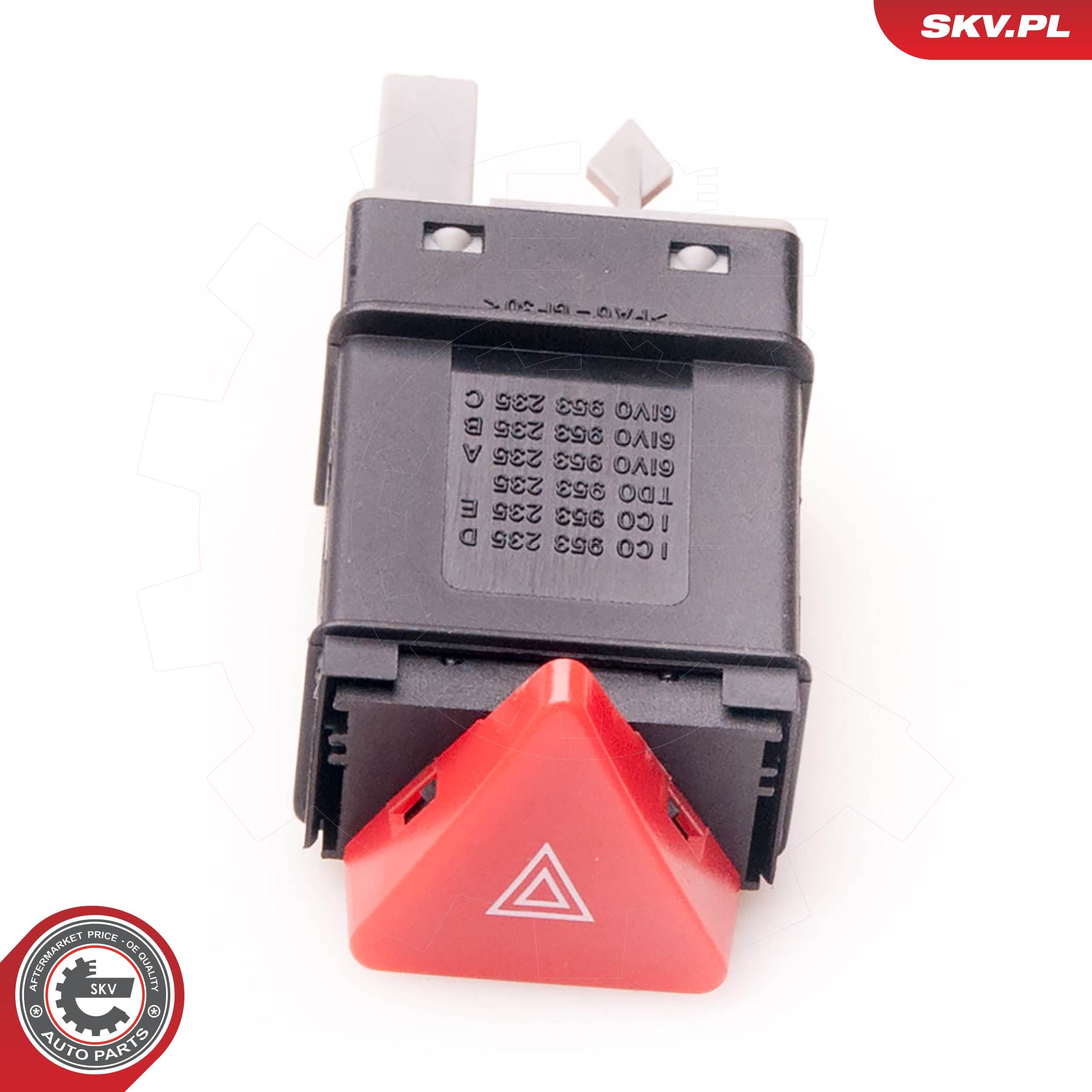 Image of Interruttore, Lampeggiatore d'emergenza ; VW Lupo Polo Transporter IV ; 6N0953235